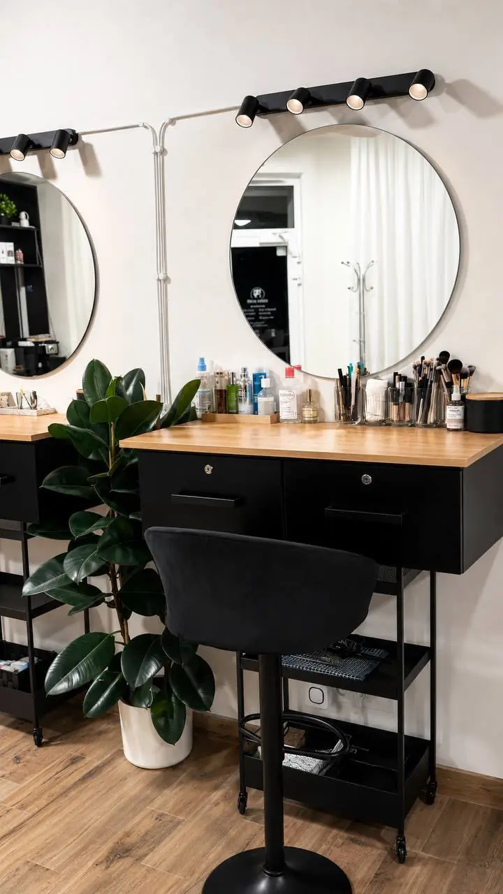 Make-up stolek s osvětlením